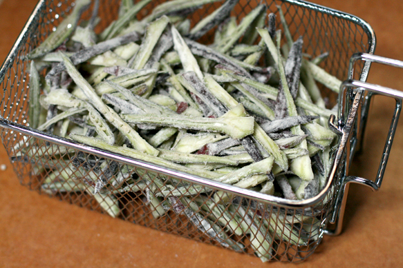 Place in frying basket