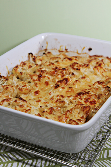Food and Style - Cauliflower gratin with nutmeg