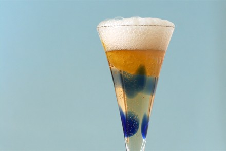 Scotch-Champagne fizz