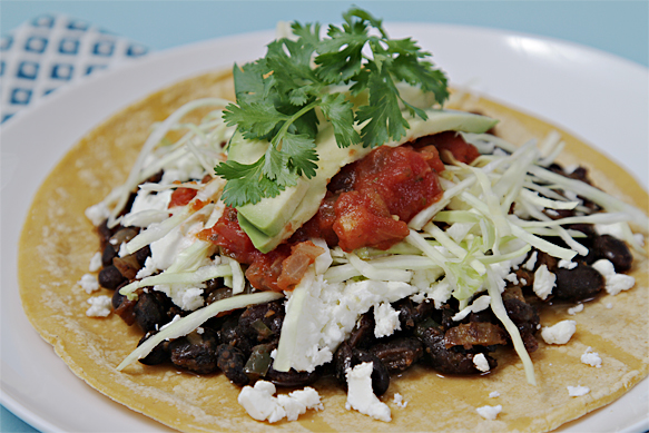 IMG_8591 Spicy black bean tacos Spicy black bean tacos