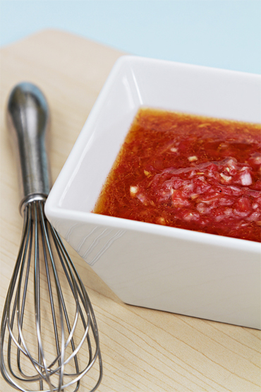 Fresh tomato vinaigrette